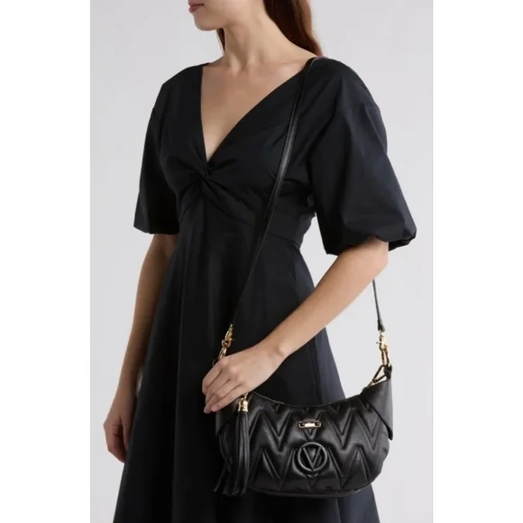 NWT Valentino By Mario Valentino Sabrine Diamond Quilted Shoulder Bag - Picture 3 of 12